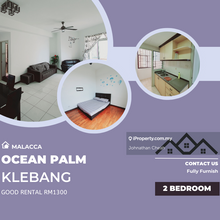 24hr Security Fully Furnish Pool Ocean Palm Klebang Kota Laksamana