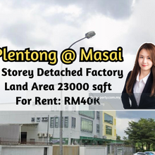 Taman Perindustrian Plentong, 3 Storey Detached Factory, 23000 sqft