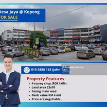 Roi return 4.6% and facing main road