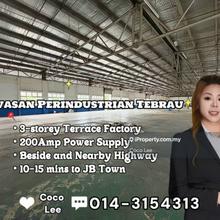 Jalan Temenggung, Kawasan Perindustrian Tebrau @ 3-storey Factory