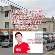 Ujong Pasir 3 Storey Corner Shop For Sale