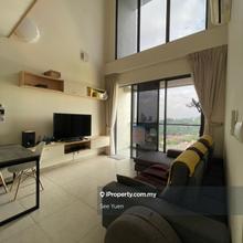 Well Furnished High Floor Double Ceiling 2 Rooms Unit For Rent