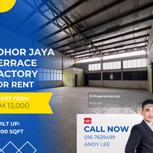 Johor Jaya Johor Bahru Terrace Factory for Rent