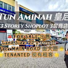 Tun Aminah Main Road Shop For Sale 