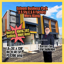 2.5 Storey E.S.G Factory Esteem Business Park, Meru Klang