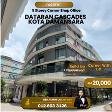 5 Storey Corner Dataran Cascades Shop Kota Damansara For Rent