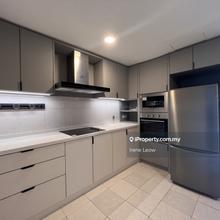 Newly refurbished unit with new kitchen cabinets and wardrobes