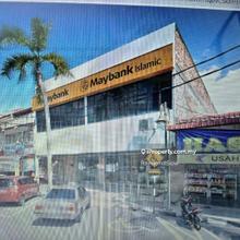 Lumut town centre two adjoining units of double storey shop office