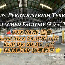 Tebrau Detached Factory For Sale 