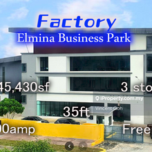 Elmina Business Park Freehold 1acre Factory 200amp 35ft