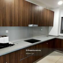 Partial furnished with kitchen cabinet, Aircond