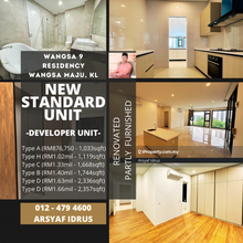 Brand New Standard Unit. Developer Unit. Fully Renovated & Furnished.