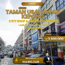 Taman Usahawan Kepong 2 Sty Shop & Office Lot For Sale 
