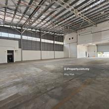 Factory Warehouse Krubong Good Condition with Empty Land Melaka Rent