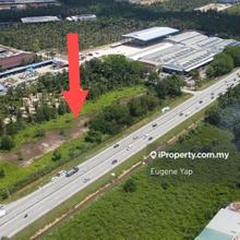 Industrial land, facing main road