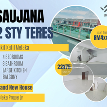 Big 22 x 75 Brand New 2 Sty Terrace  Saujana Tehel Bukit Katil  Melaka