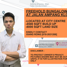 Freehold 2 stry Bungalow for sale @Ampang, KLCC