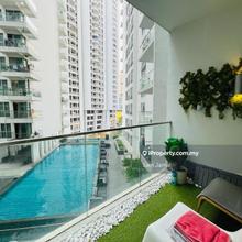 Facing Pool Regalia Suites with Balcony Near lrt Fully Furnished 