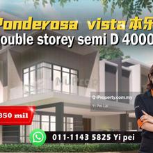 For Sale!! Double storey semi D  @ Ponderosa vista   