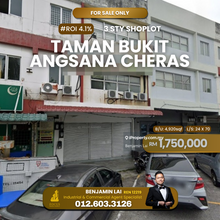 Roi 3% Cheras Taman Bukit Angsana Shoplot for Sale 