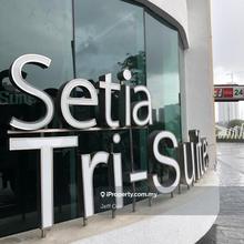 Setia tri suites setia triangle office 1015sf rare worth