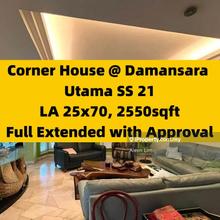 Corner 2 Storey House, Ss21 Uptown, Freehold, Full Extend with approve