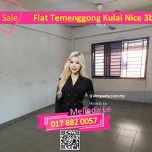 Kulai Flat Temenggong Nice Design 3bed Rm500 Can Buy