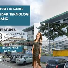 Bandar Teknologi Kajang 1.5 storey detached factory for sale  