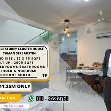 Taman Seri Austin @ Double Storey Cluster House @ Renovated Unit