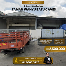 Taman Wahyu, Batu Caves Link Factory for Sale