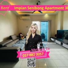 Permas Jaya Impian Senibong Apartment Fully Furnish 3bed with Carpark