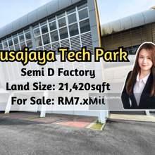 Nusajaya Tech Park (Yellow), Semi D Factory, Land Size: 21,420 sqft