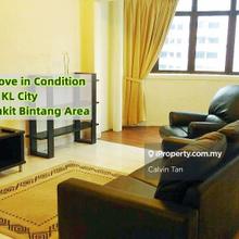Full furnished, move in condition, KL city, bukit bintang