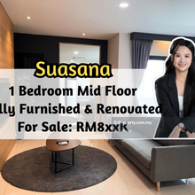 1 Bedroom Luxury Apartment @ Suasana, Fully Furnished & Renovated