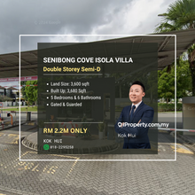 3 Storey Semi-D @ Senibong Cove Isola Villa For Sale! Rm2.2 mil Only!!