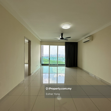 Partially  furnished corner unit is available for rent now !