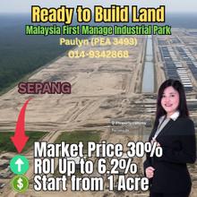 Booking Rm5,000 Below Market Value High Roi Industrial Land in Sepang