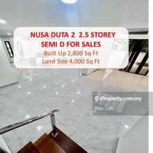 Nusa Duta 2  2.5 Storey Semi D For Sales