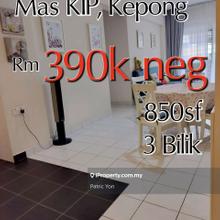 Beautiful & perfect unit, Must view,hot area, kepong Mas Kip Apt