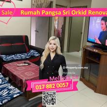 Ulu Tiram Rumah Pangsa Seri Orkid Ehsan Jaya Renovated 3bed