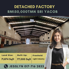 Taman Sri Yacob, Detached Factory For Rent