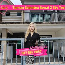 Senai Taman Scientex Senai Beautiful 2 Storey Terrace Can Full Loan