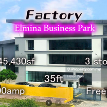 Elmina Business Park 1acre Freehold Factory 200amp 35ft 