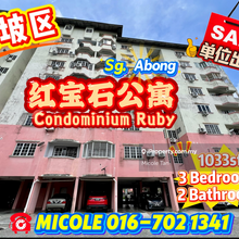 Ready Move-in Unit, condominium Ruby, Sg.Abong.High return unit