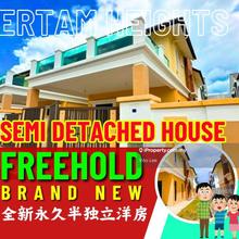 Brand New Freehold Semi D House at Bertam Heights near Tanjung Minyak