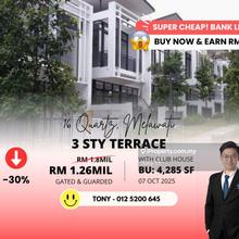 Earn Rm540k! Bank Lelong 3 Storey Terrace Villa @ Melawati KL