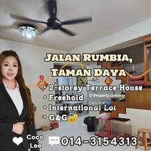 Jalan Rumbia, Taman Daya @ 2-storey Terrace House