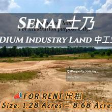 Senai Industry Land For Rent