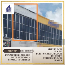 Tmn Mutiara Melaka, Batu Berendam - 2unit shoplot for rent