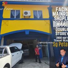 Facing Main Road Below Mv Rm20k Shoplot 2 storey Tenant Ready